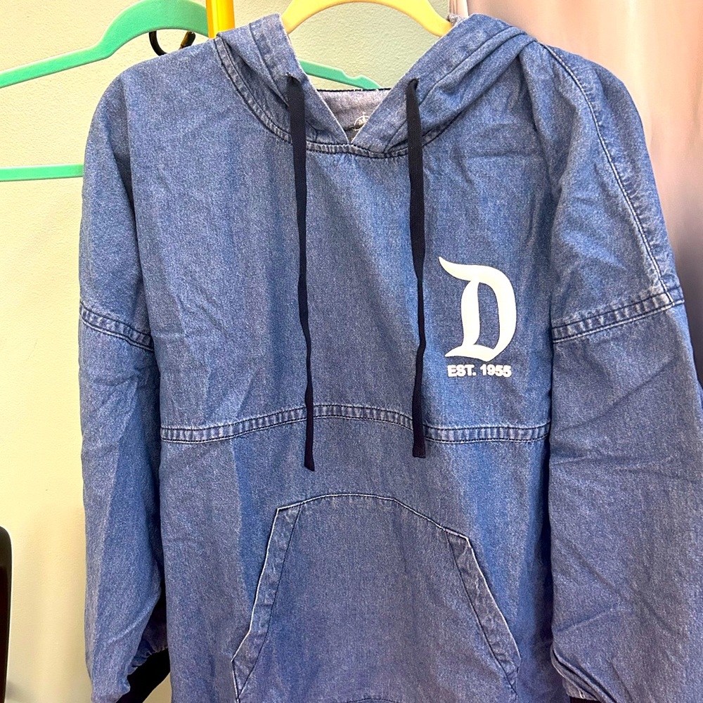 BNWT Disney denim pullover size small